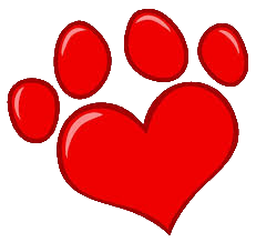 a paw heart